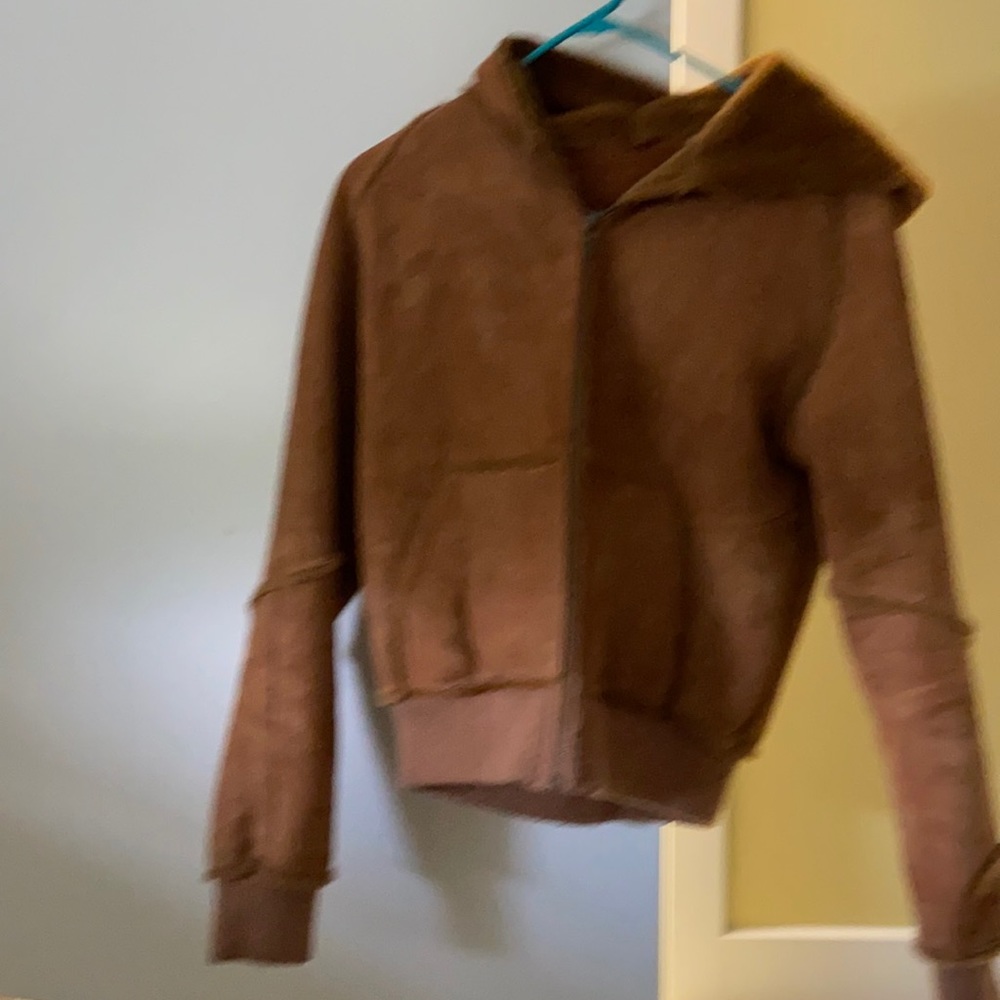 UGG Brown Suede Bomber Jacket